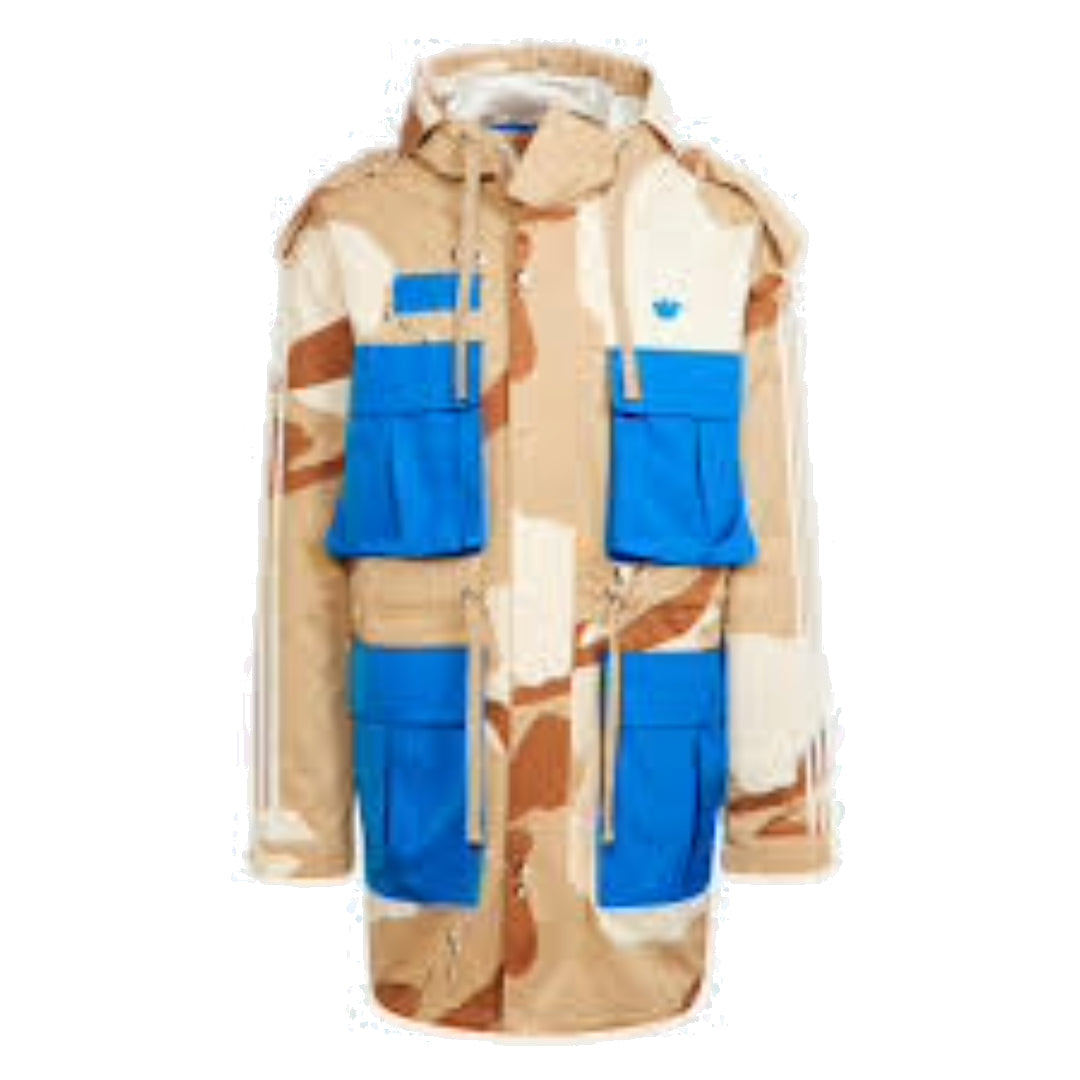 adidas Blue Version Parka Jacket 'Tan Blue' H33494