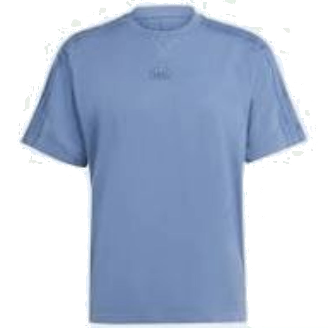adidas ALL SZN 3-Stripes Garment Wash T-Shirt Asia Sizing 'Blue' IR5199