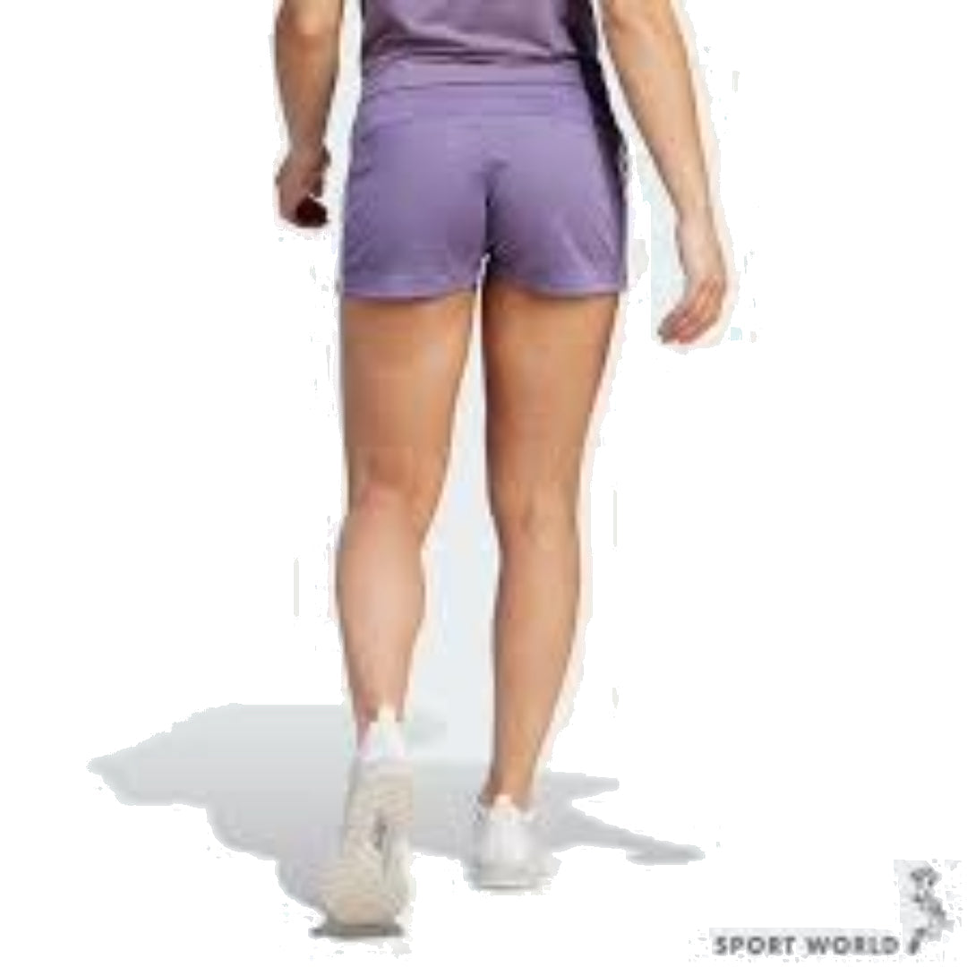 (WMNS) adidas Pacer 3-Stripes Knit Shorts Asia Sizing 'Purple' IL1369