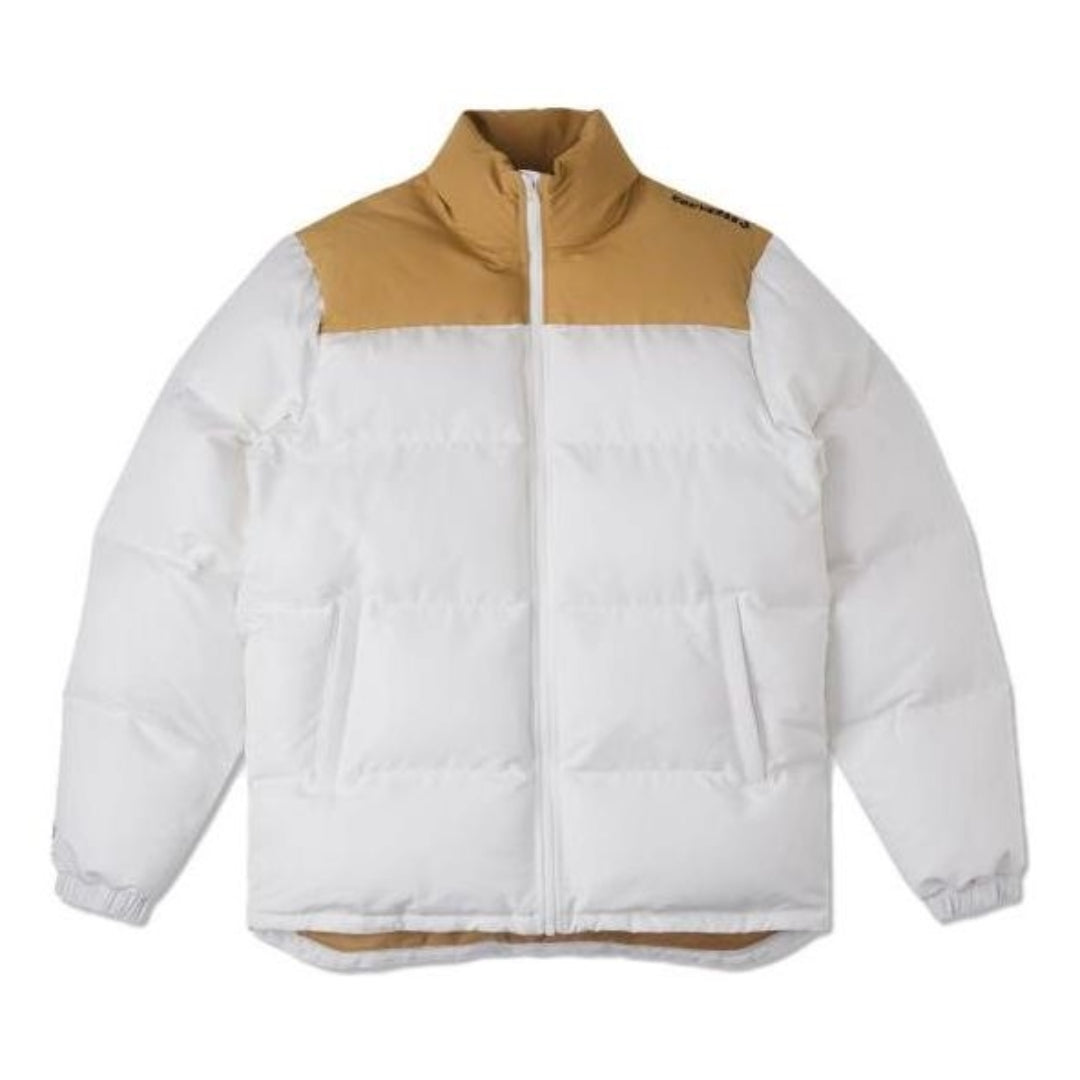 Converse Colorblock Down Jacket 'White Tan' 10020541-A05