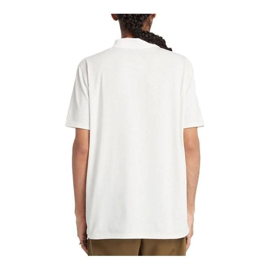 Timberland Retro White Moisture-Wicking Polo Shirt 'White' A2ND5-CM9