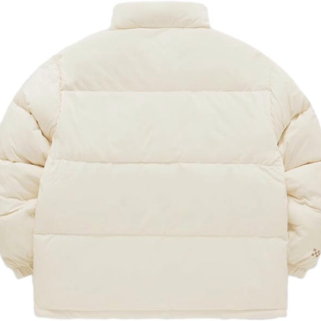 FILA FUSION Logo Printed Down Jacket 'Beige' T11U343904F-BG