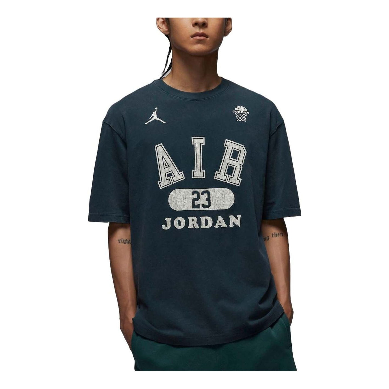 Air Jordan Brand Greatness 1985 Graphic T-shirt Asia Sizing 'Navy' HM4902-478