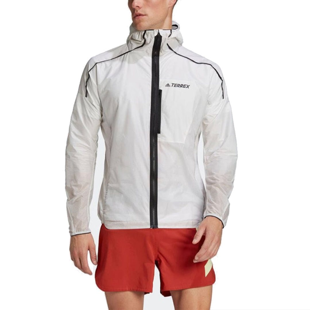 adidas Terrex Agravic Wind Jacket 'White Black' HA7538