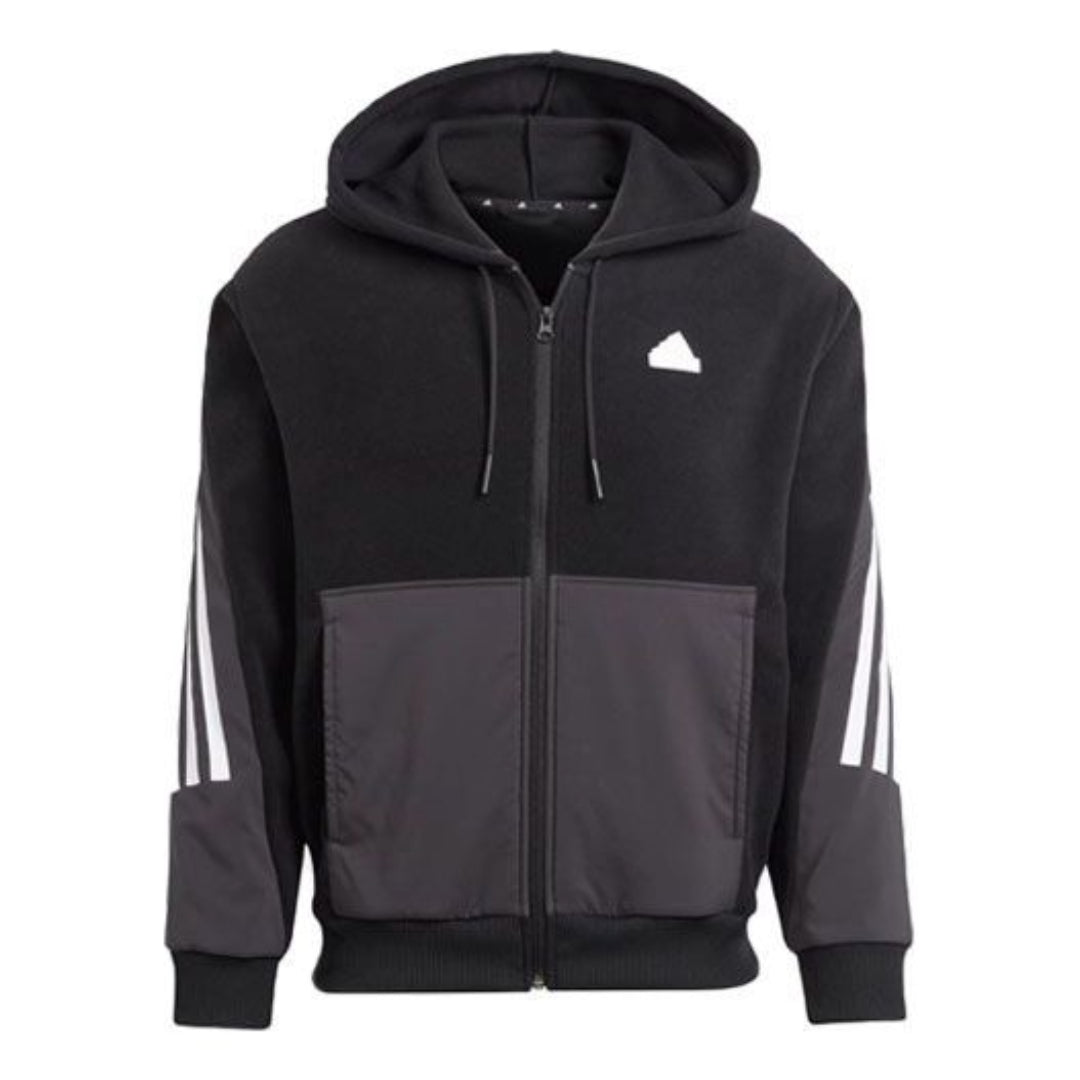 adidas Future Icons 3-Stripes Hoodie 'Black' IB6130