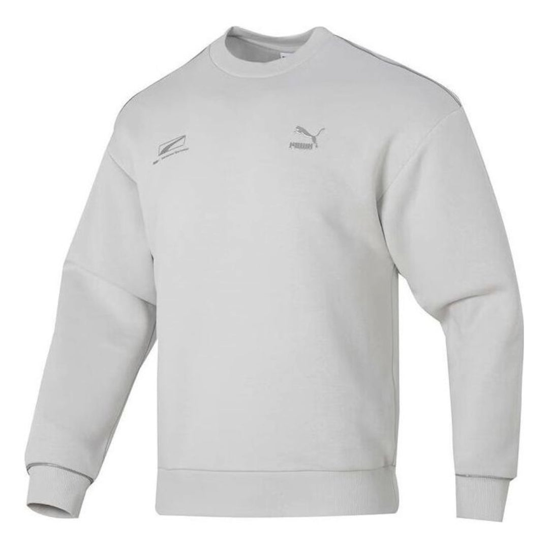 PUMA Casual Logo Printed Sweater 'Grey' 625075-80
