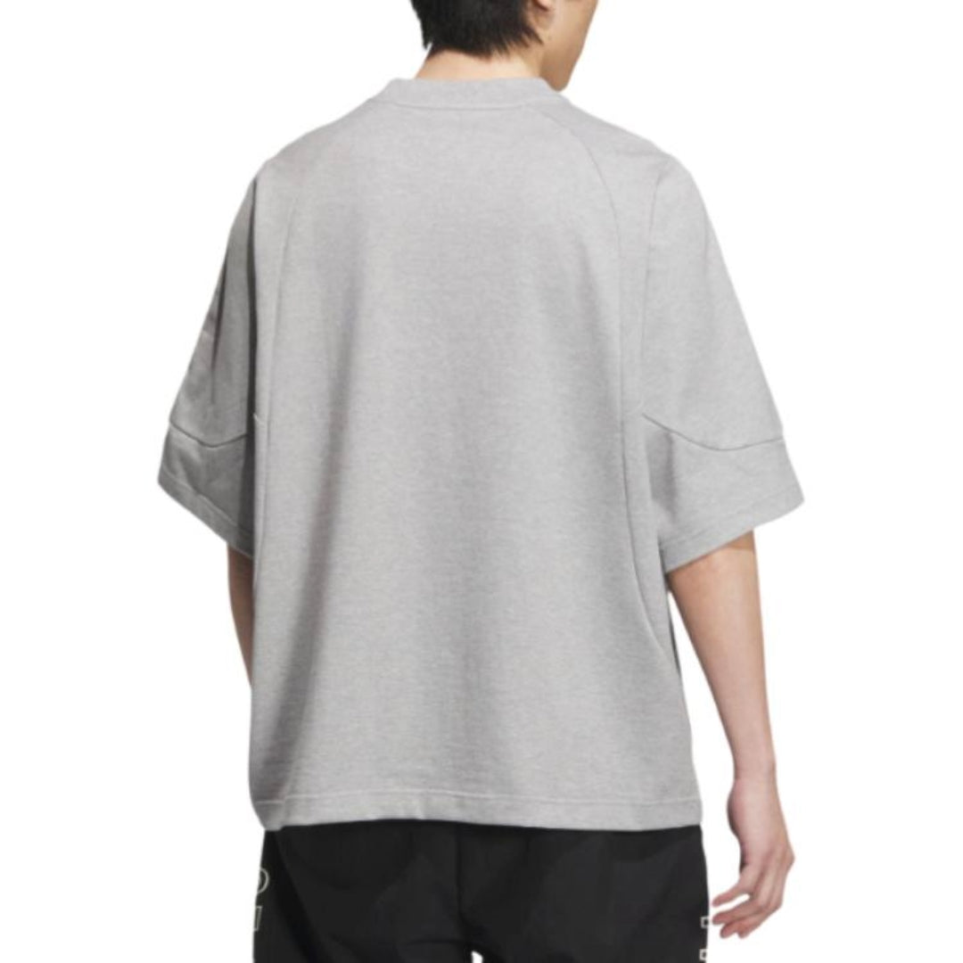 adidas Logo T-Shirt Asia Sizing 'Grey' JI6644