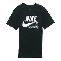 Nike Sportswear Crew Archive Logo T-Shirt 'Black White' BV0627-010