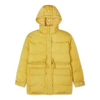 (WMNS) Converse Cargo Hooded Down Jacket 'Yellow' 10021994-A03