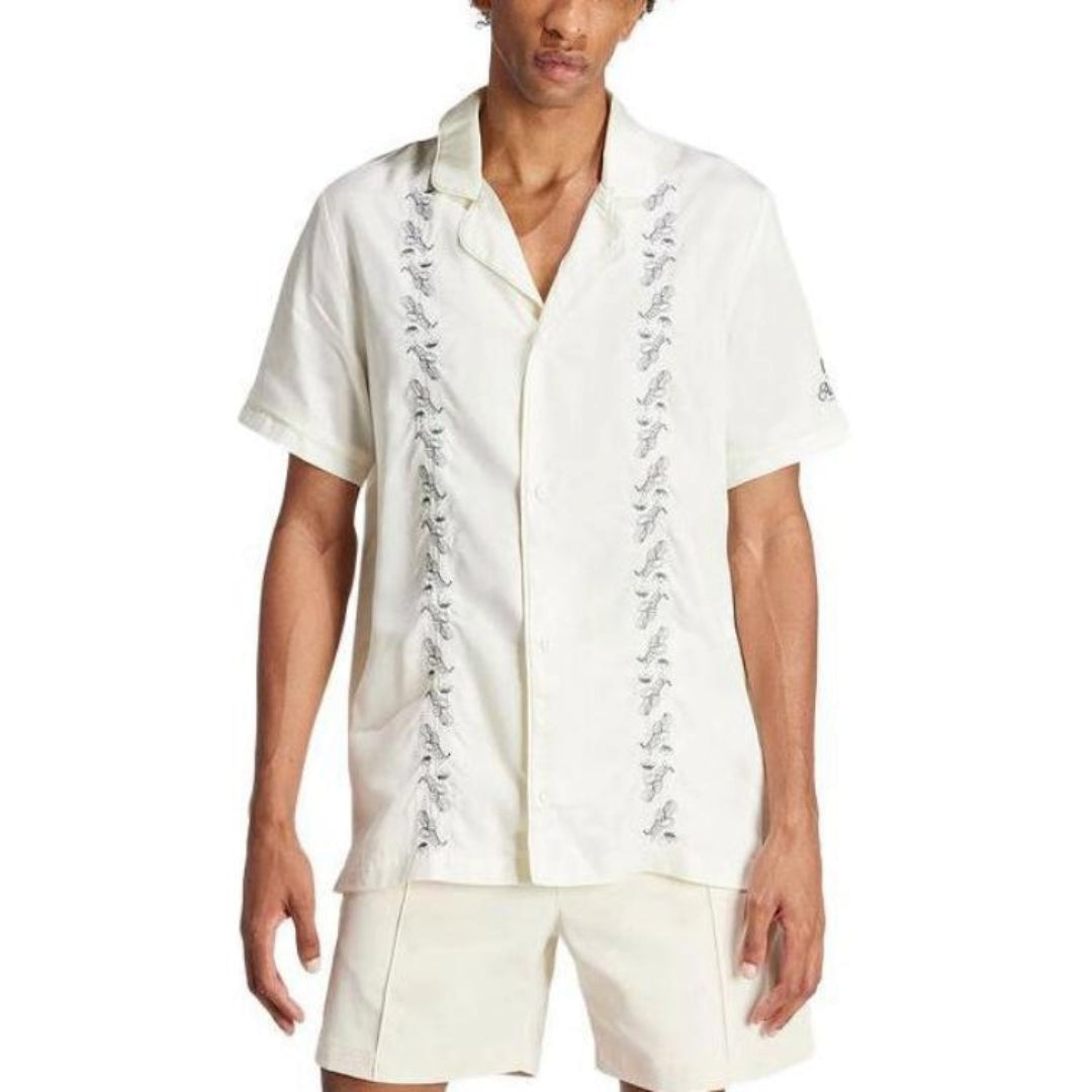 adidas Original Leisure Bowling Shirt Asia Sizing 'White' IS0194