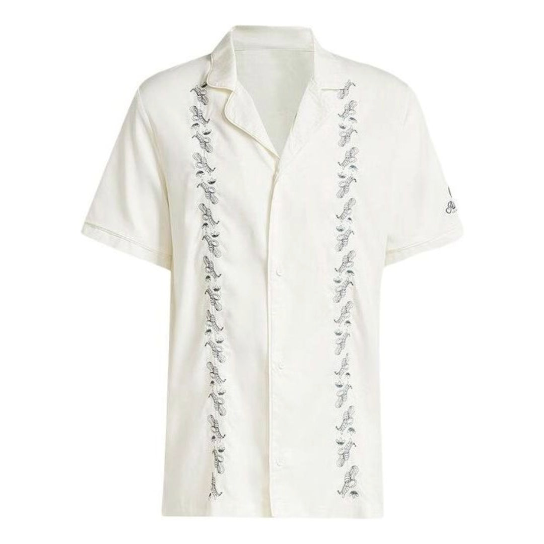 adidas Original Leisure Bowling Shirt Asia Sizing 'White' IS0194