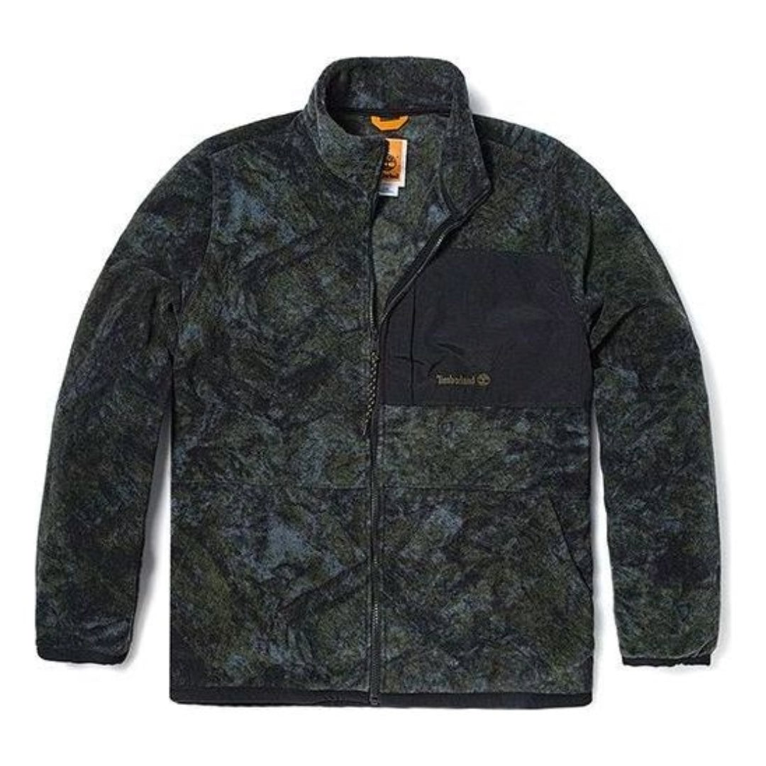 Timberland Camo Print Fleece Jacket 'Green Black' A6KES-DX0