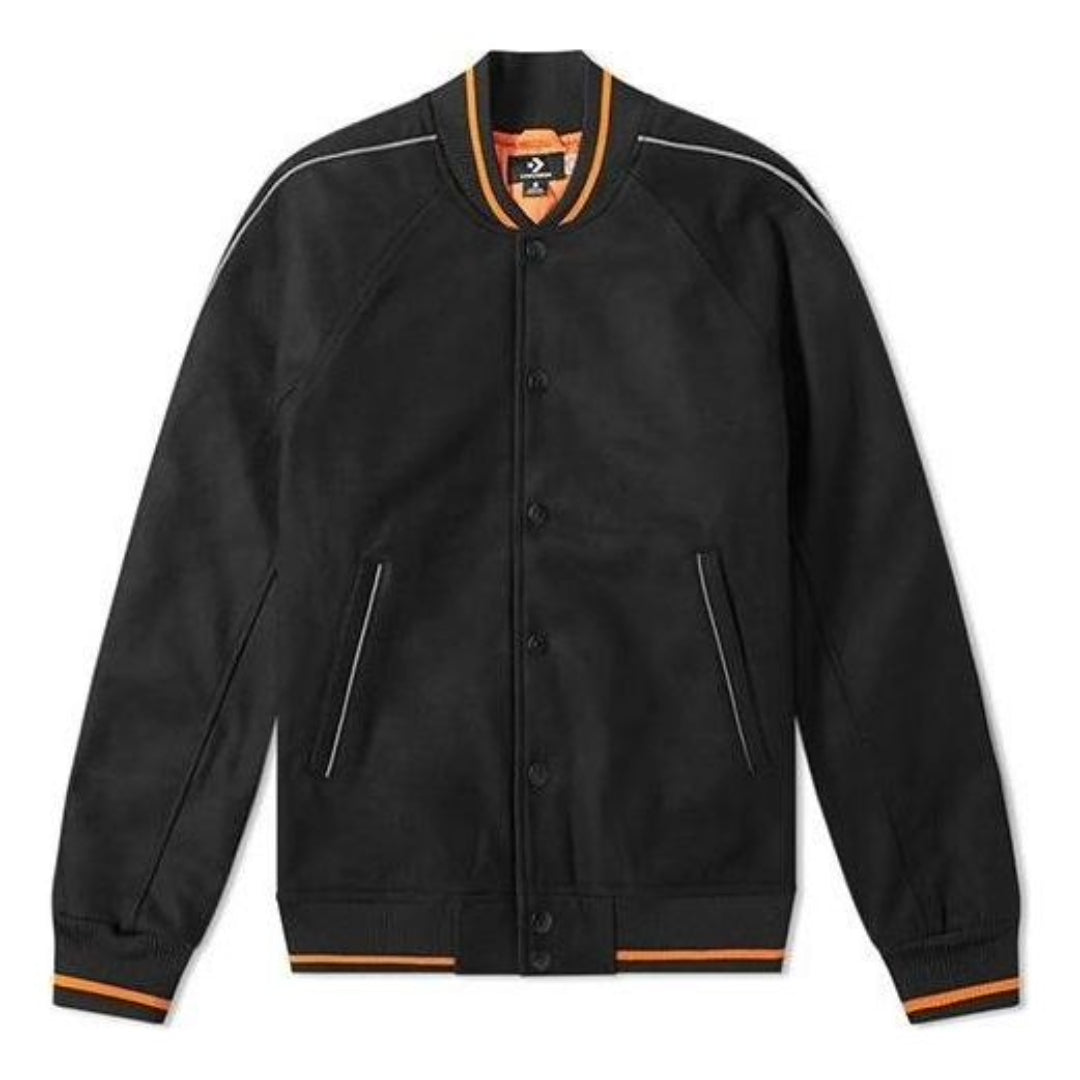 Converse x Vince Staples Insulated Varsity Jacket 'Black Orange' 10016952-A01