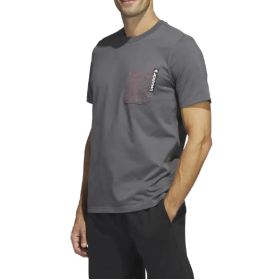 adidas City Escape Graphic Pocket T-Shirt 'Grey' H49664