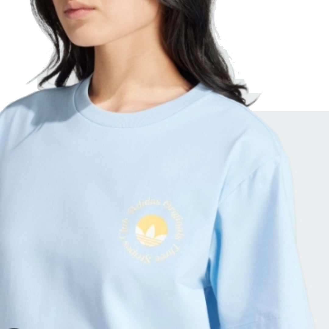 (WMNS) adidas Graphic T-Shit Asia Sizing 'Blue' IT9831