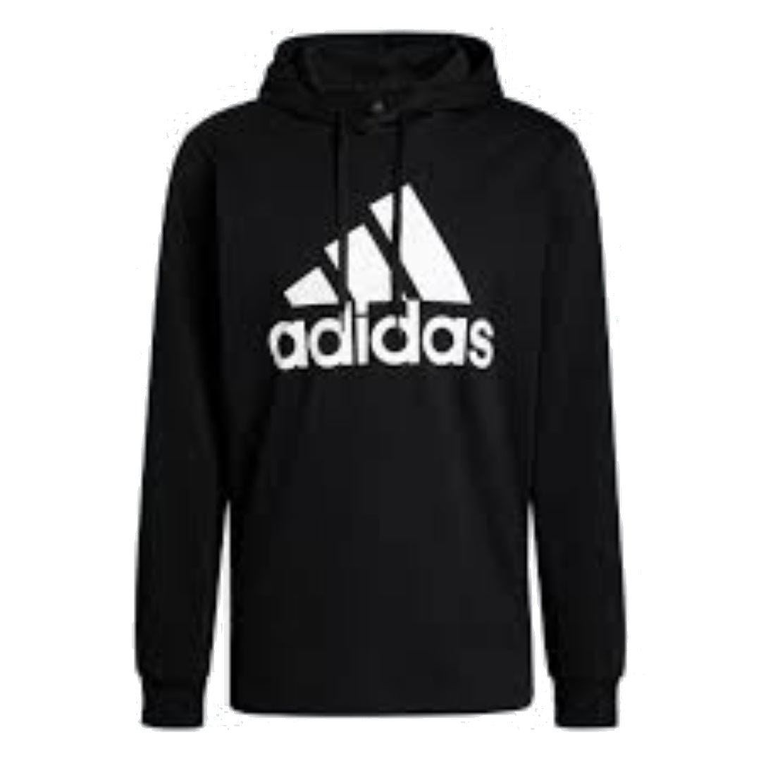 adidas Essentials Logo Hoodie 'Black White' GV5281