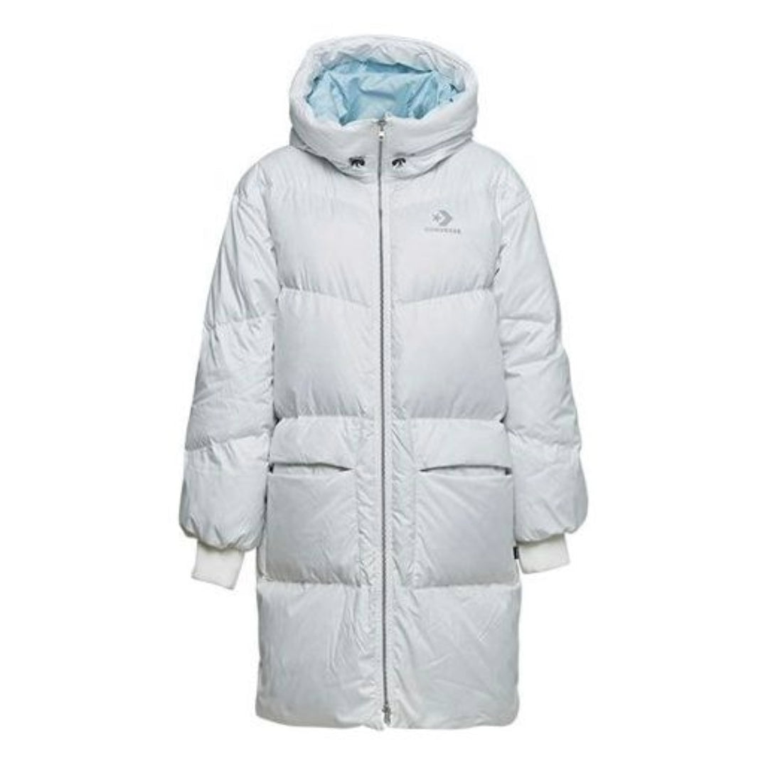 (WMNS) Converse Long Down Jacket 'White' 10019328-A01