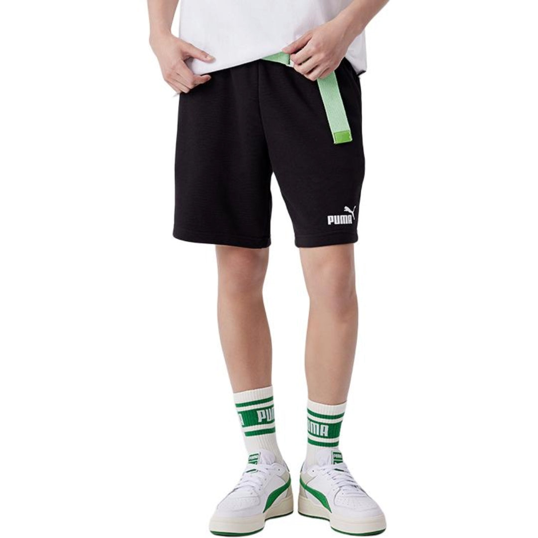 PUMA Logo Essentials Sweat Shorts 'Black' 685595-01
