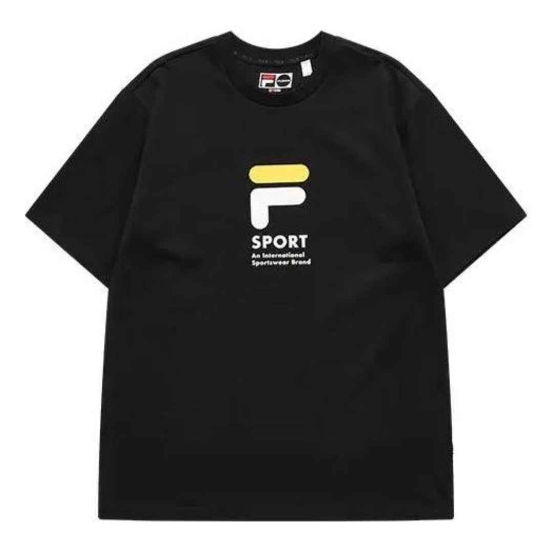 FILA FUSION Graphic T-Shirt 'Black Yellow' T51M122103A-BK