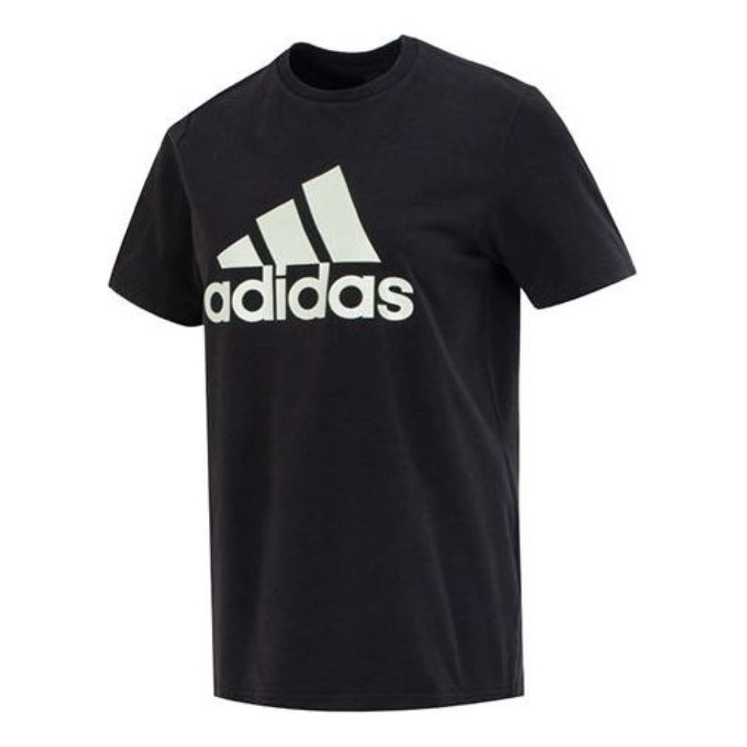 (WMNS) adidas Must Haves Badge of Sport T-Shirt Asia Sizing 'Black White' HY2876