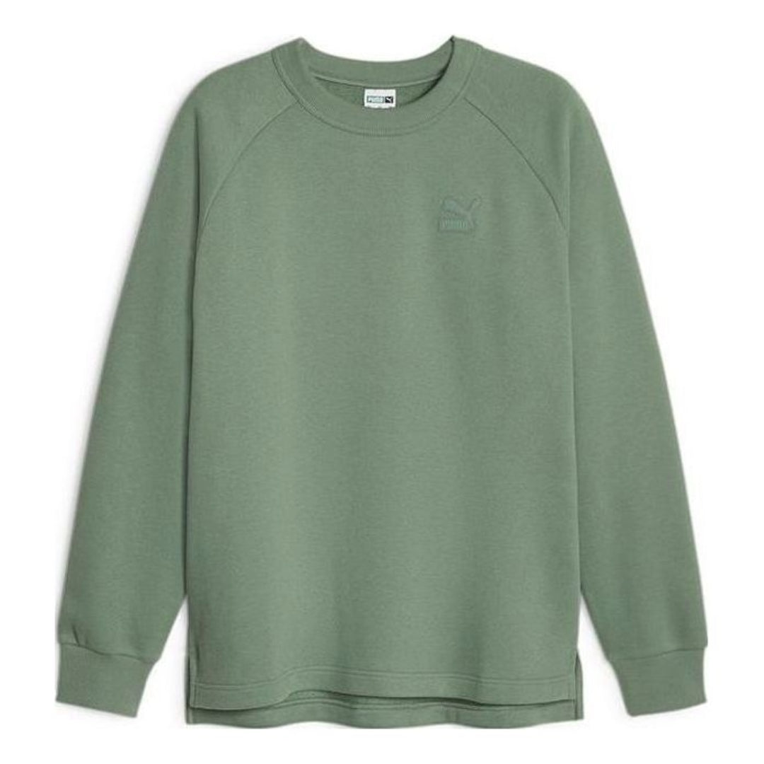 PUMA Loose-Fit Sports Pullover Sweatshirt 'Green' 625299-44