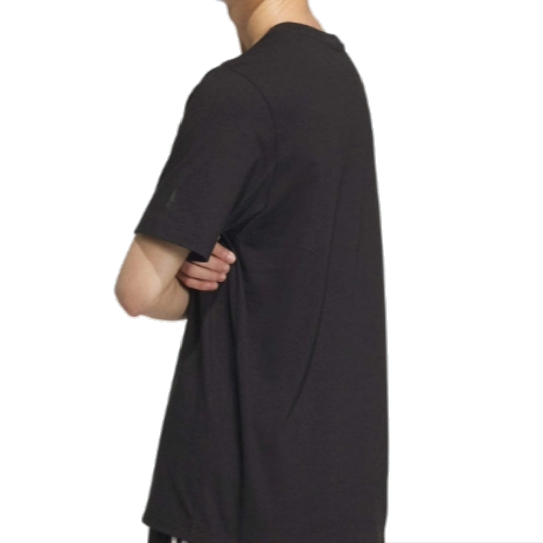 adidas Small Linear Logo T-Shirt Asia Sizing 'Black' JI9076