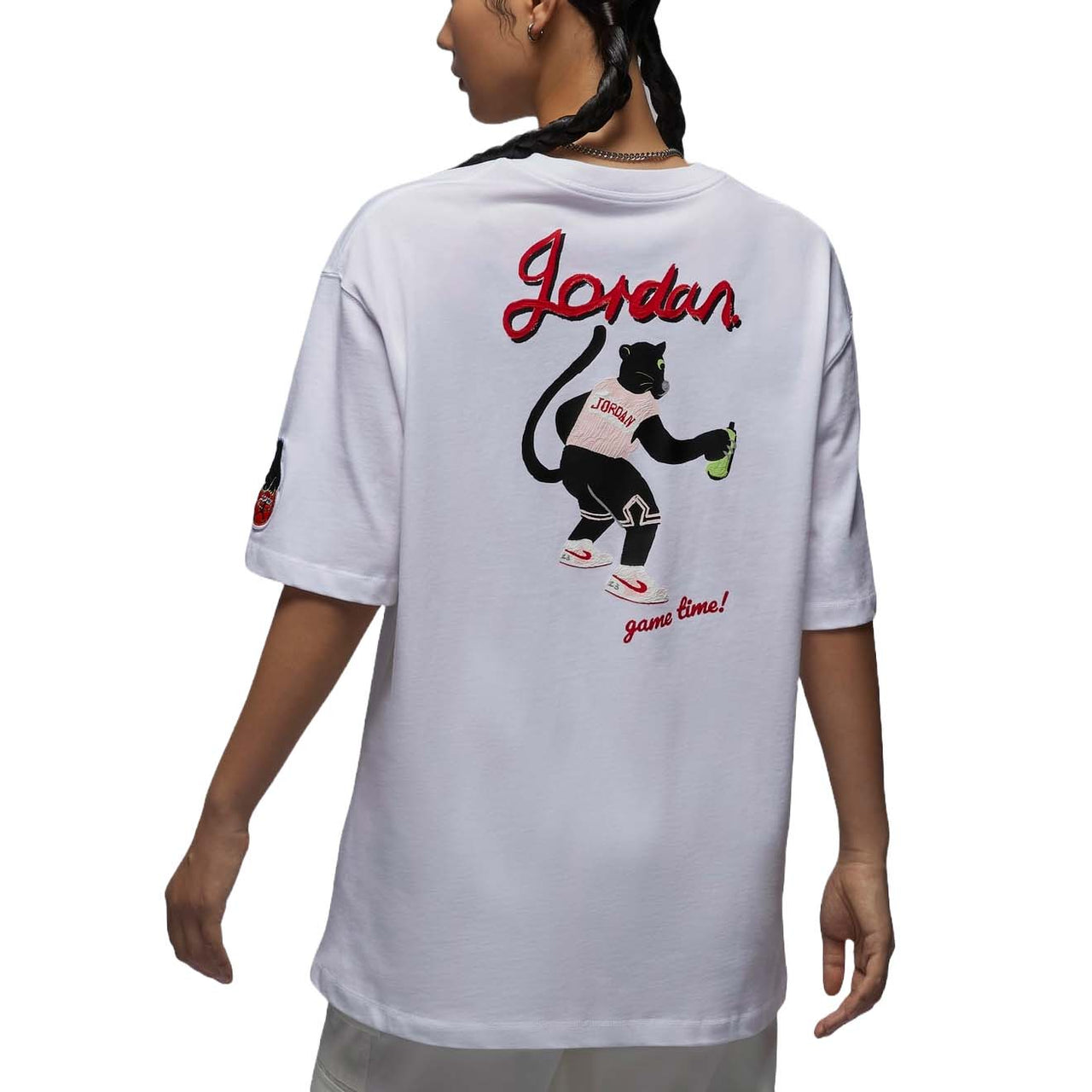 (WMNS) Air Jordan Essential Graphic T-shirt Asia Sizing 'White' HM4894-100
