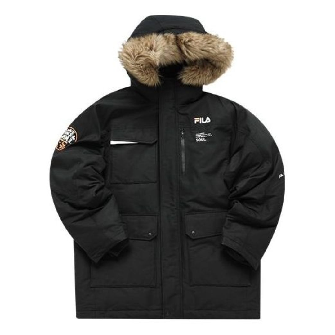 FILA FUSION Multi Pocket Down Jacket 'Black' T11M145908F-BK