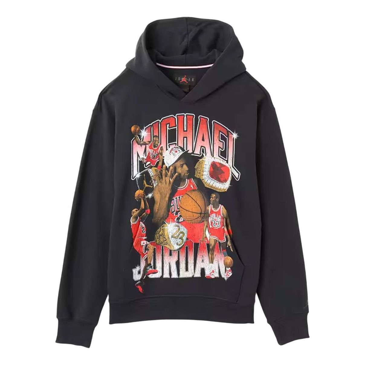 Air Jordan Flight Fleece Graphic Pullover Hoodie 'Off Noir' HJ4396-045