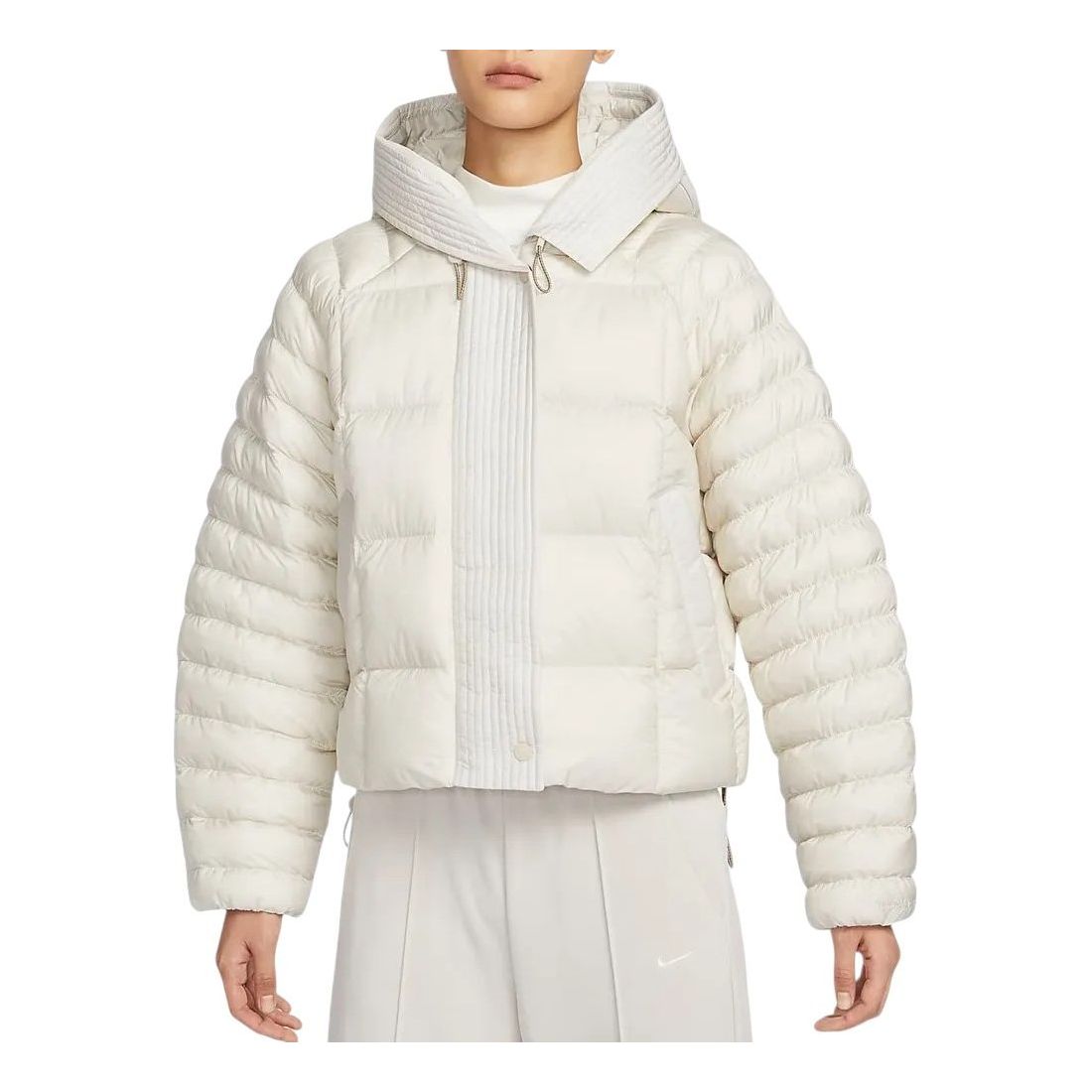 (WMNS) Nike Sportswear Essential Prima Puffer Jacket Asia Sizing 'Beige' FB8730-104