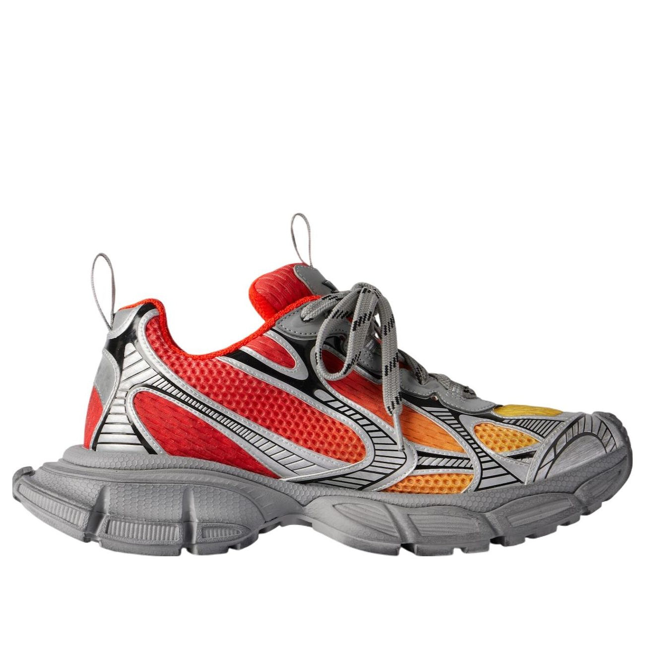 Balenciaga 3XL Gradient Sneakers 'White Red Orange' 734734W3XGM6711