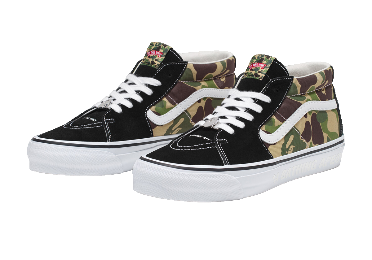 Vans x Bape SK-8 Mid 'Camo' VN000MZGCX3