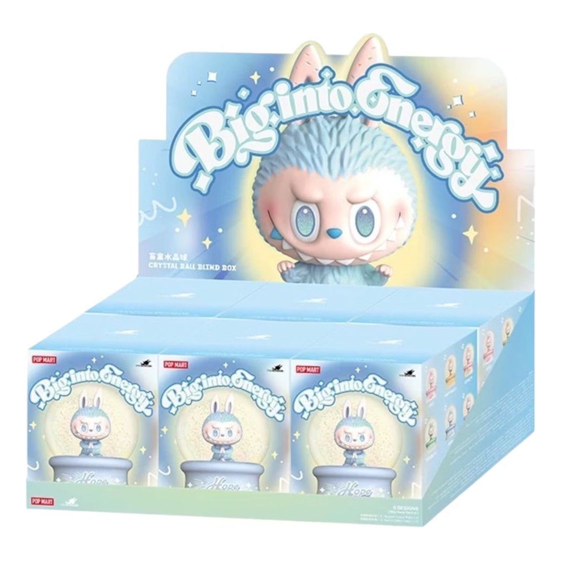 Pop Mart The Monsters Labubu Big into Energy Crystal Ball Sealed Case (6 Blind Boxes) PPMT-2504-0048