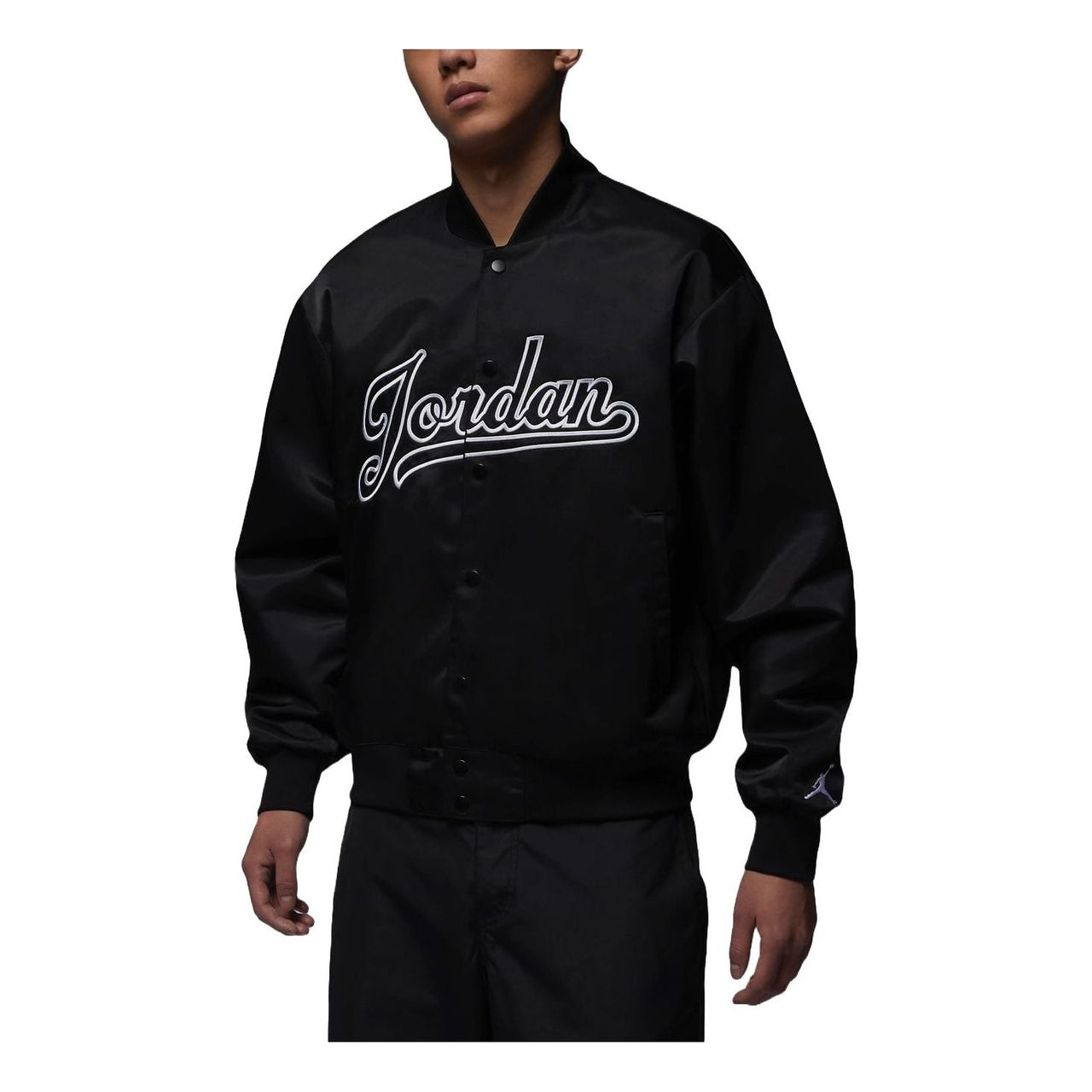 Air Jordan Flight MVP Waterproof Baseball Jacket Asia Sizing 'Black White' FN4660-010