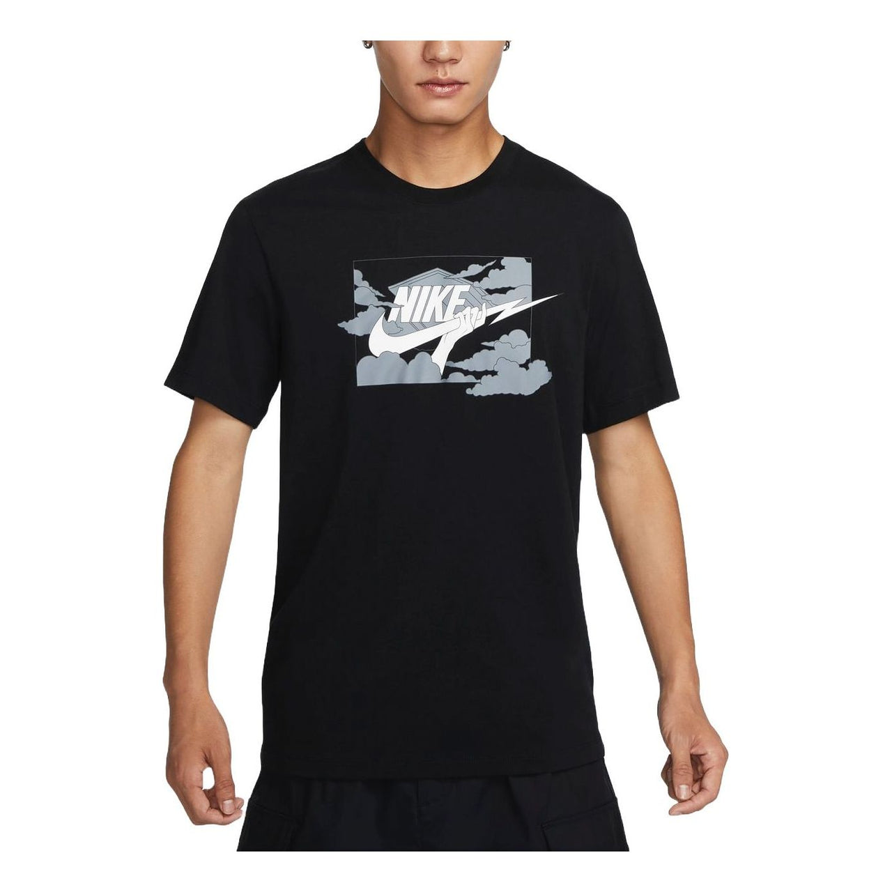 Nike Club Graphic T-Shirt Asia Sizing 'Black' FZ5420-010