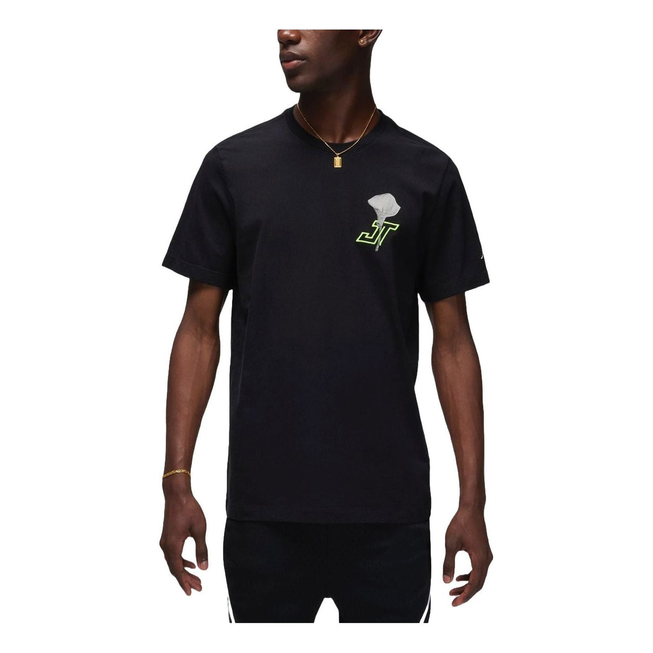 Air Jordan Tatum Graphic T-shirt Asia Sizing 'Black' HF1180-010