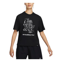 (WMNS) Nike ACG Loose Graphic T-shirt Asia Sizing 'Black' FV7326-010