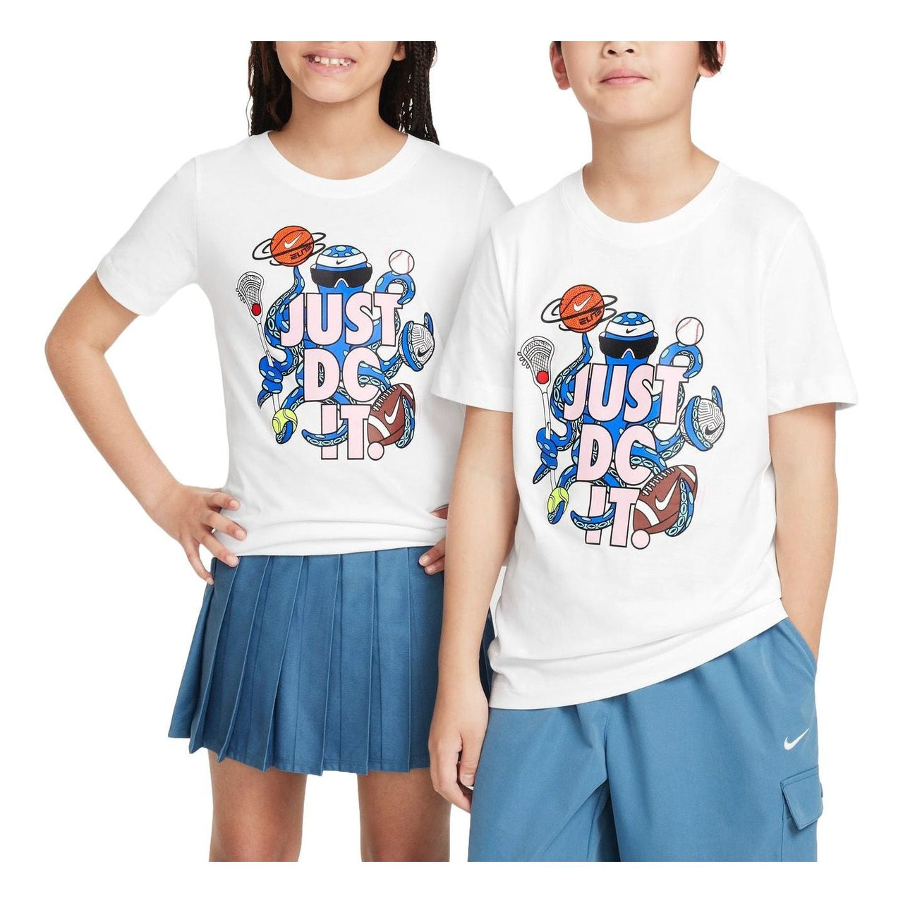 (GS) Nike Sportswear Graphic T-Shirt 'White' FZ5119-100