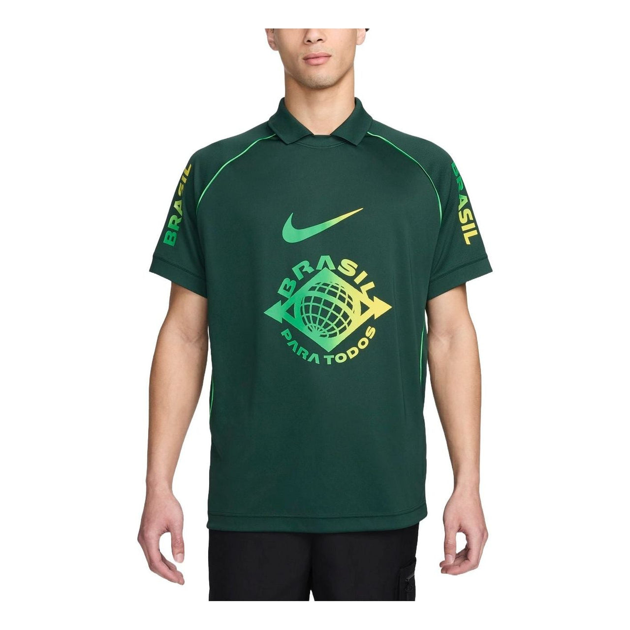 Nike Dri-FIT Brazil Football Polo Shirt 'Dark Green' FZ2949-397
