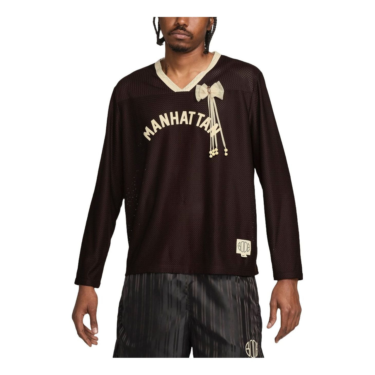 Nike x BODE Mesh Jersey Asia Sizing 'Brown Cream' FJ8795-235