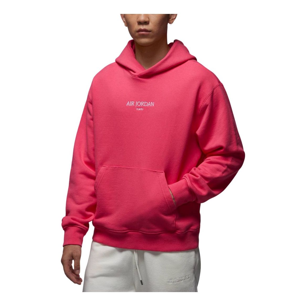 Air Jordan Wordmark Tokyo Fleece Hoodie Asia Sizing 'Aster Pink' FZ1173-629