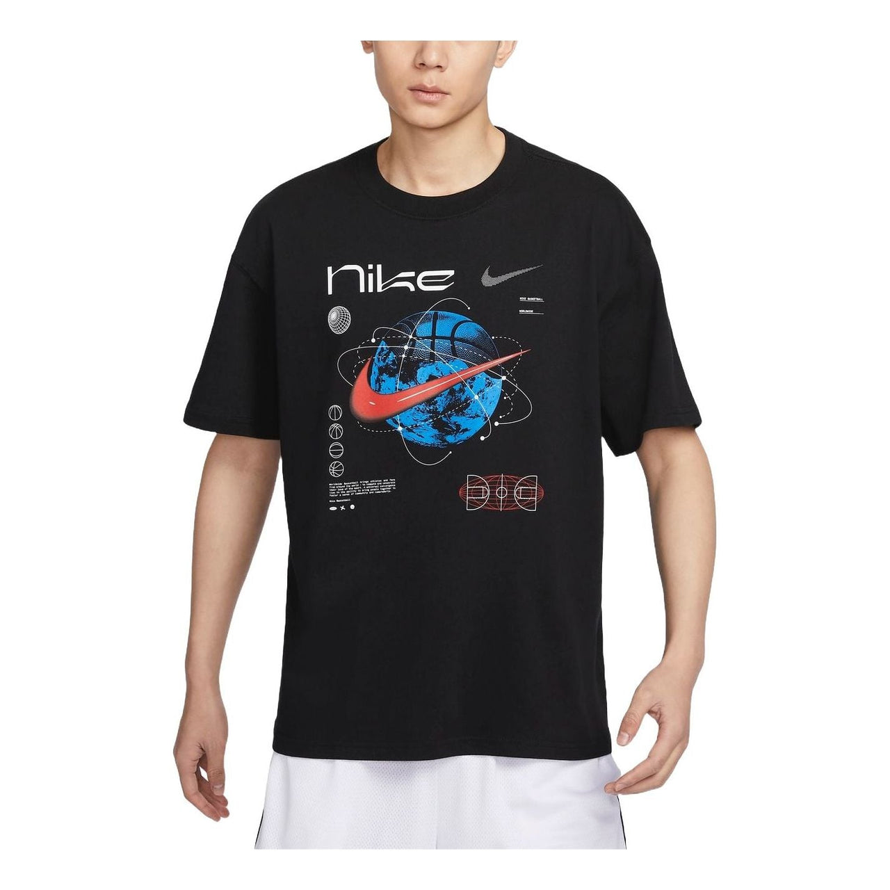 Nike Max90 Basketball T-Shirt Asia Sizing 'Black' FV8419-010