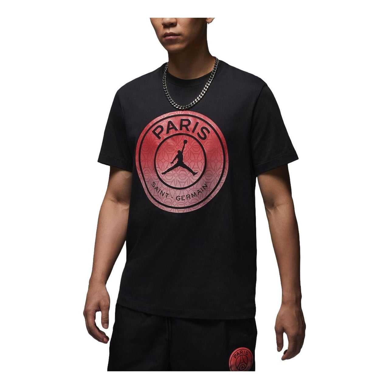 Air Jordan Paris Saint-Germain Graphic T-shirt Asia Sizing 'Off Noir' FV7729-045