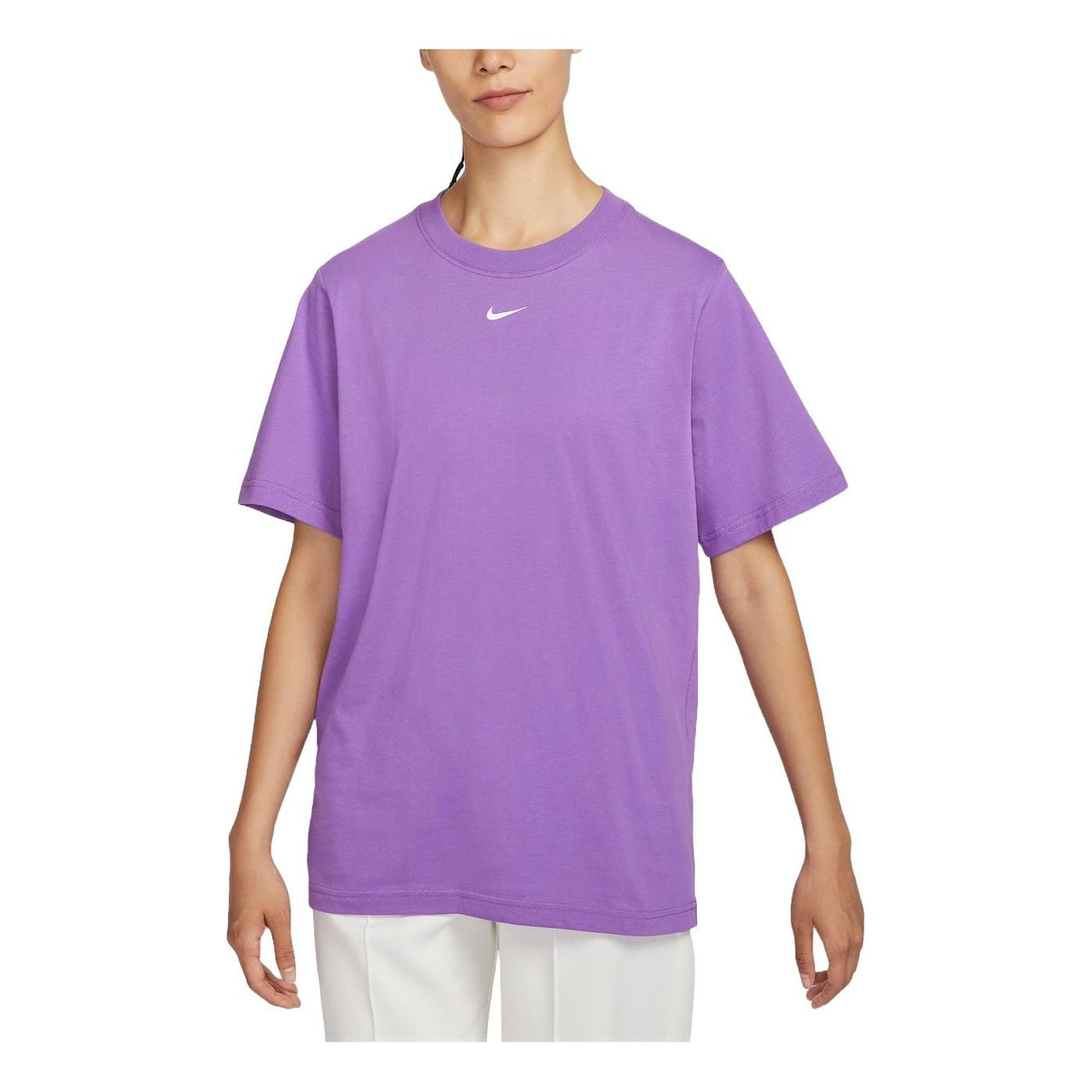 (WMNS) Nike Sportswear T-Shirt Asia Sizing 'Purple' FD4150-521