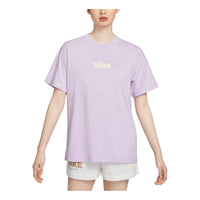 (WMNS) Nike Sportswear Essential Graphic T-shirt (Asia Sizing) 'Violet Mist' HF6180-517