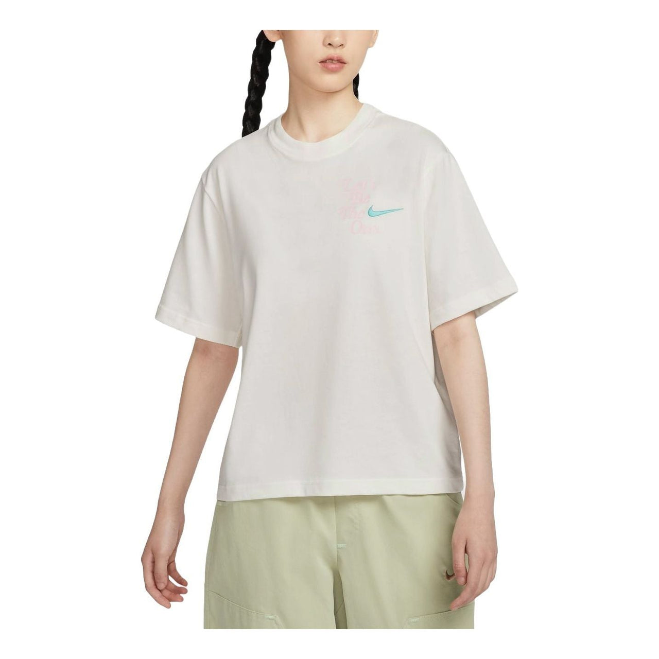 (WMNS) Nike Sportswear Boxy T-Shirt Asia Sizing 'Sail' HM4581-133