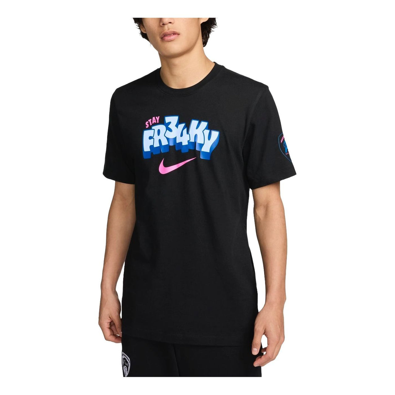 Nike Giannis Basketball T-Shirt Asia Sizing 'Black' FZ8078-010