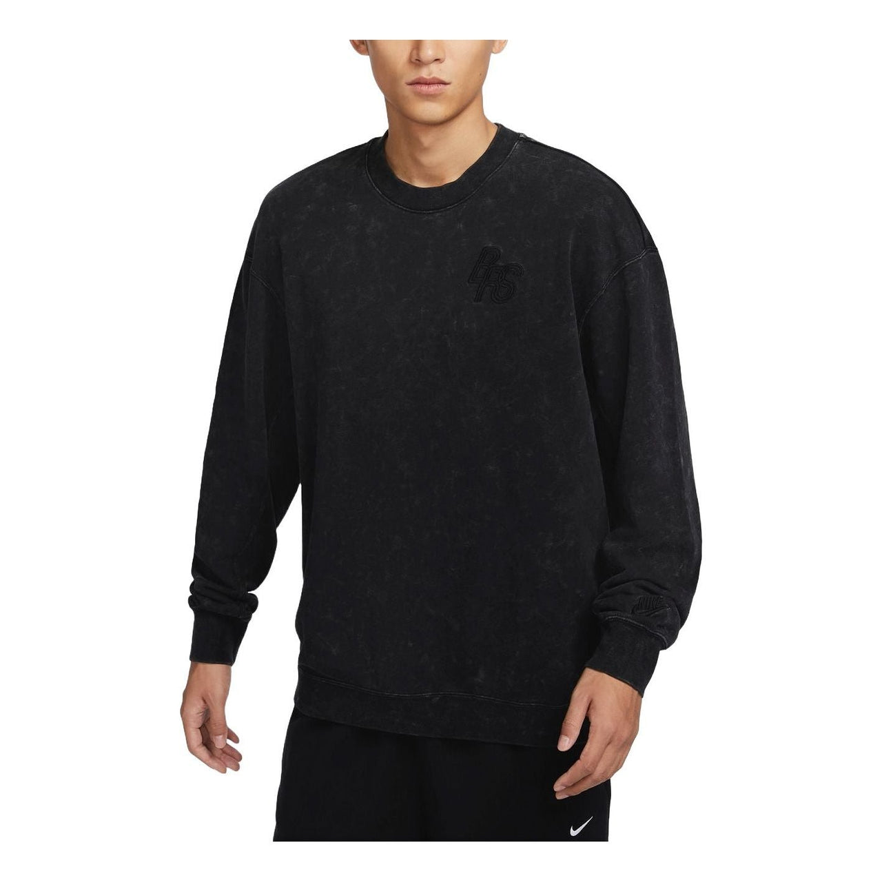 Nike Sportswear Knit Sweatshirt Asia Sizing 'Black' HQ6037-010