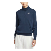 (WMNS) Nike Sportswear Club Fleece Track Jacket Asia Sizing 'Navy' DQ5839-451