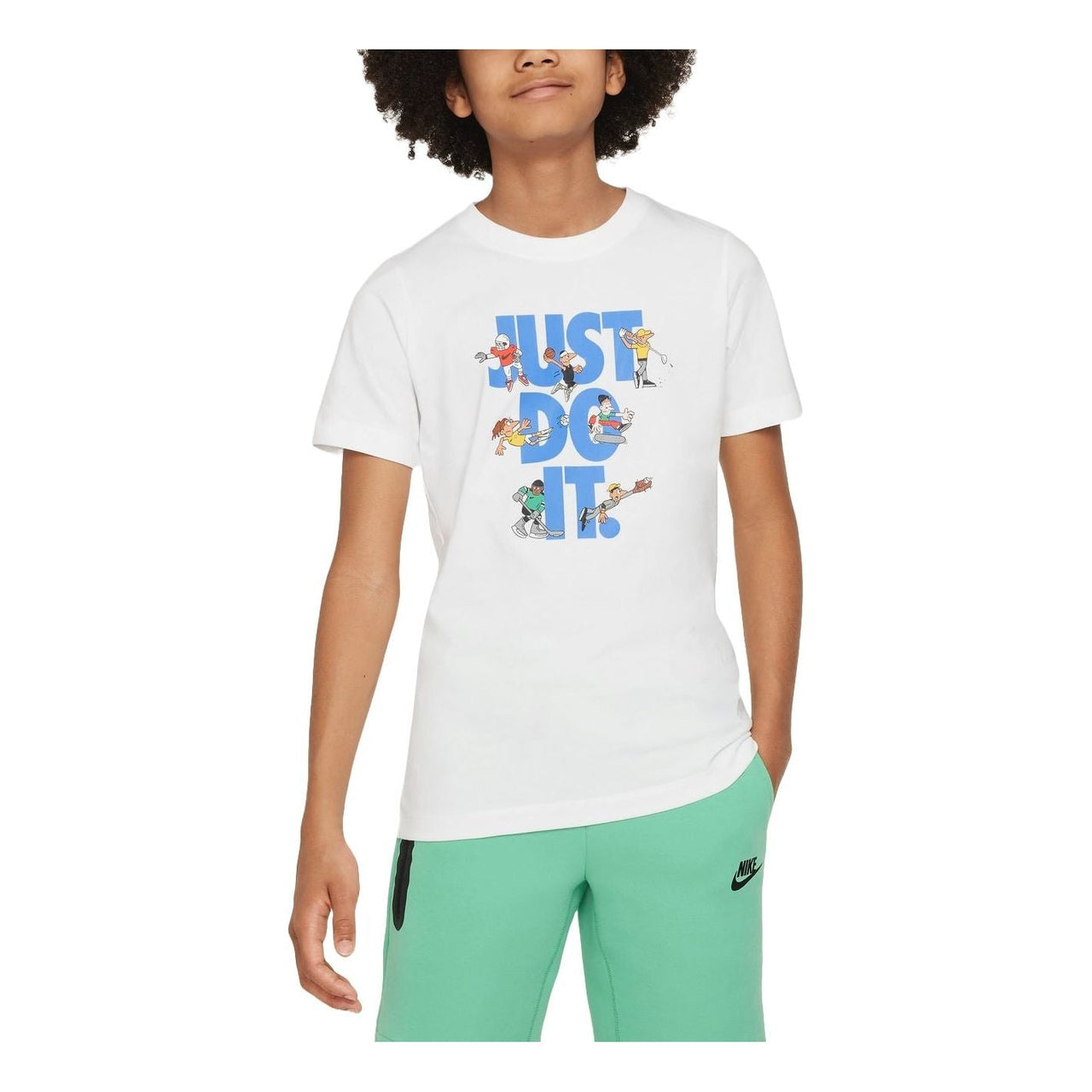 (GS) Nike Sportswear Graphic T-Shirt 'White' FN9667-100